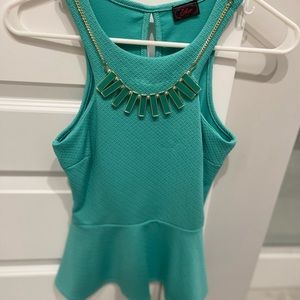 Blouse with necklace